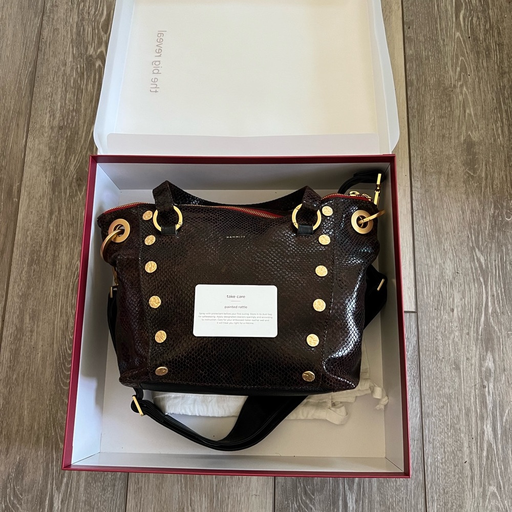 HAMMITT Daniel Medium Satchel Bag “Painted Rattle” NWOT